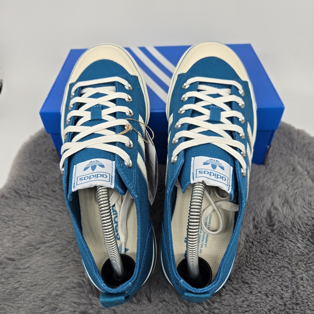 New adidas Lifestyle Nizza RF 74 Active Teal Off White Men's Shoes Size 9 - Picture 5 of 8